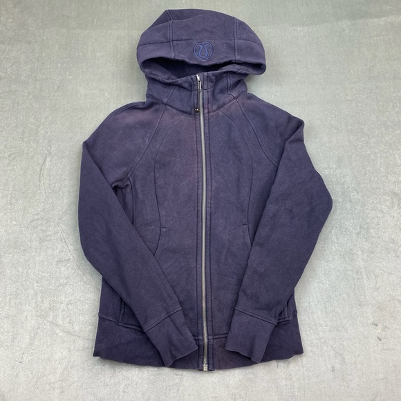 lululemon athletica Tops - Lululemon‎ Hoodie Purple Full Zip Athletic Womens Size 6